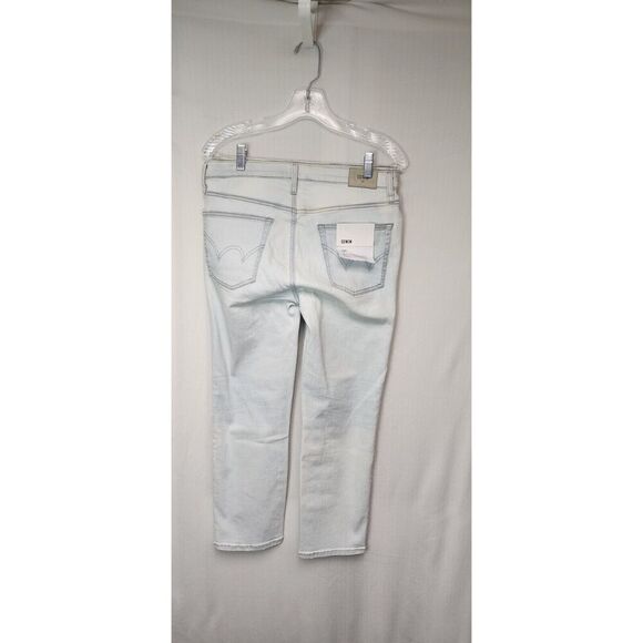 Edwin Maddox Cropped Slim Jeans Light Blue Size 30 - Picture 3 of 6